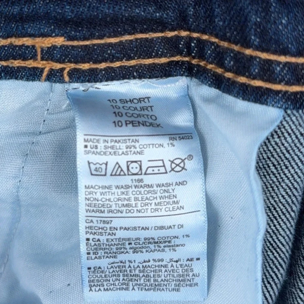 Old Navy Maternity Denim Overalls Women 10 Short Cotton Spandex Blue
